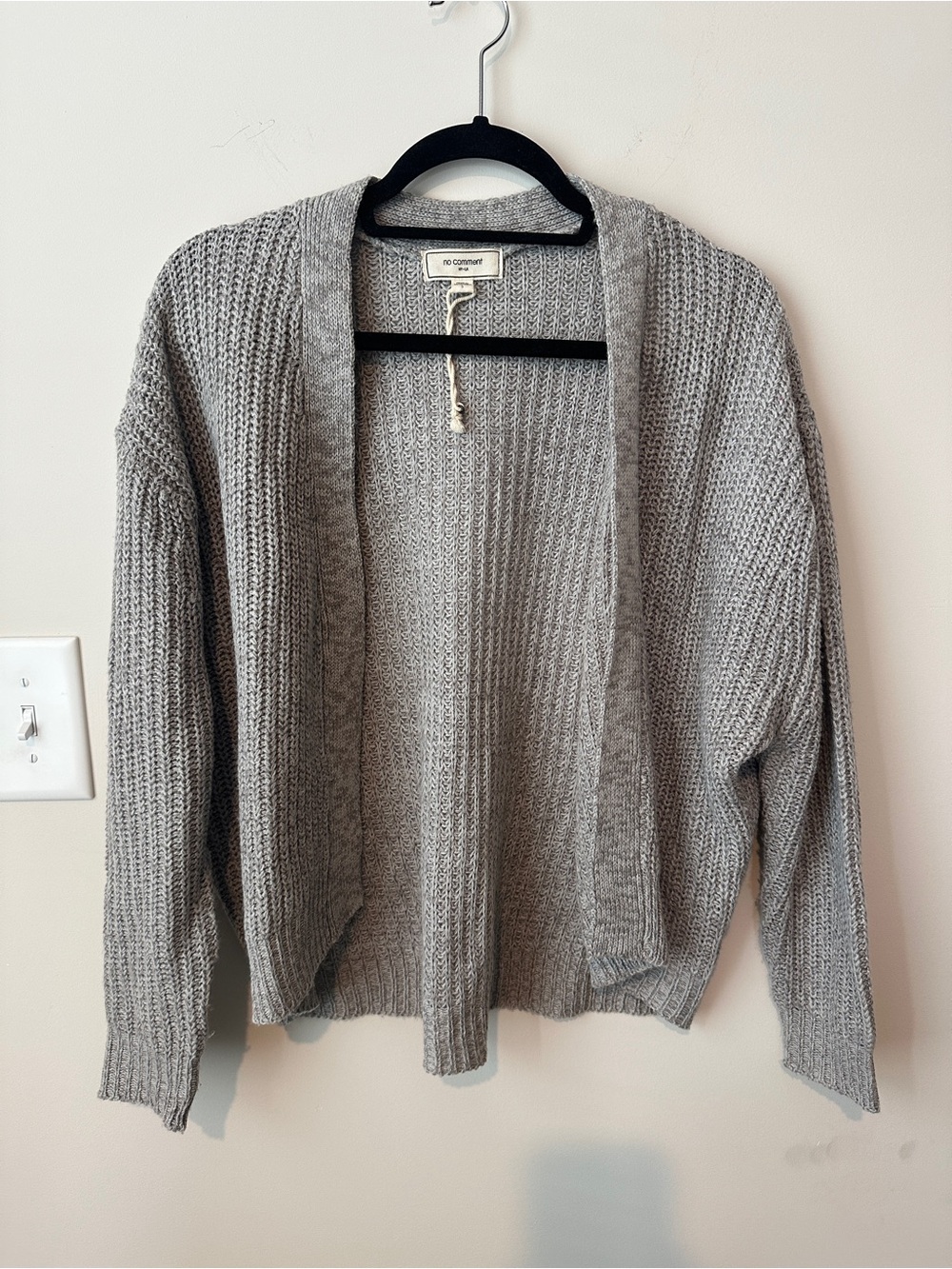 Gray cardigan
